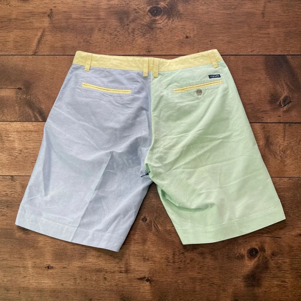 Chaps Mens Colorblock Oxford Shorts 10